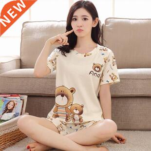 Women Spwear Lovely Home Suits Pyjama Short Sve Pajama