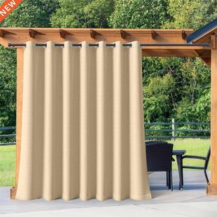 Waterproof Outdoor Curtain Panels Blackout Patio Curtains fo