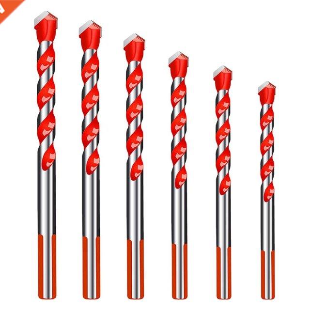 5Pcs High-speed Punching Drill Bits Set with Triangular Ha