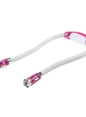 LED Flex Neck Reading Book Light Huglight (Pink 4 Modes)