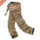 Army Cargo pockets Baggy Multi Overalls Straight Men Pants