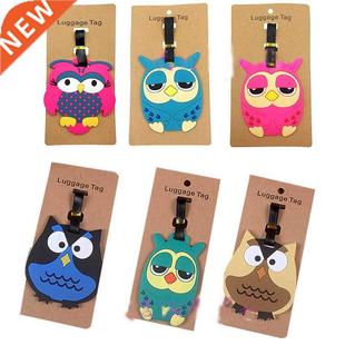 Luggage Tag Boding New Pass Pvc Creative Owl 2022 Ctoon
