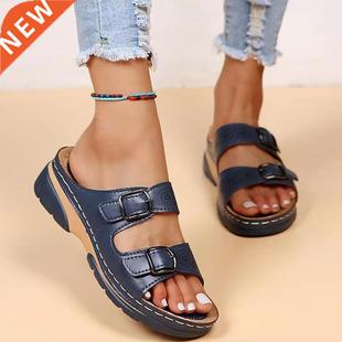 Women Wedge Sandals Casual platform shoes Beach Flip Flops P