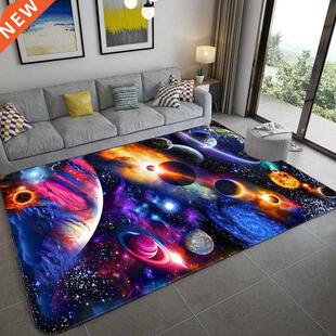 Space Universe Planet 3D Floor Mat Carpet Living Room Kitche