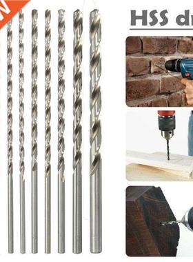 8 Pieces 200mm Extra Long HSS High Speed Steel Drill Bit Set