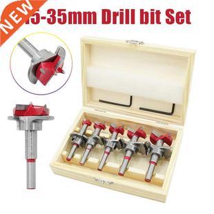 35mm Adjustable Set Diameter Hinge Bit Drill 5pcs Cbide