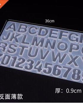 Epoxy resin mold alphabet letter numbers silicone mould Kit