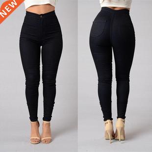 Denim Skinny Waist SALE Stretc High Women Pants HOT Jeggings