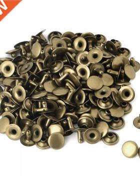 100x Single-sided Cap Rivet Tubular Metal Leather Craft Repa