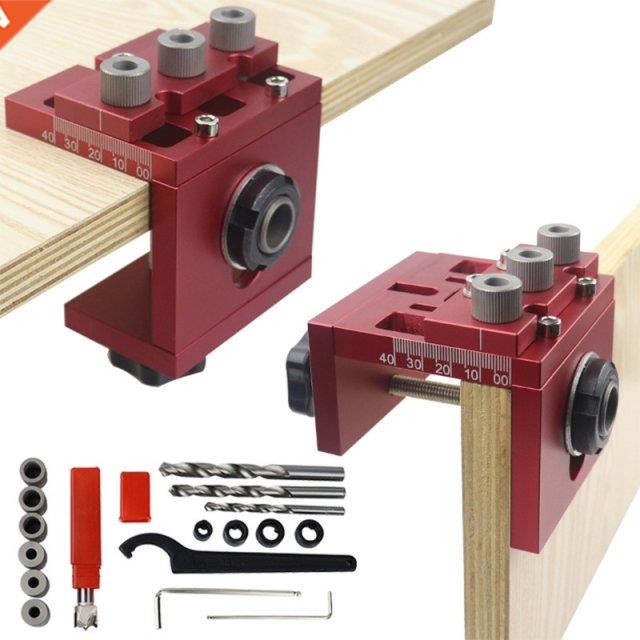 Wood Dowel Puncher Locator Adjustable Drilling Carpentry Too