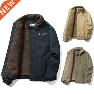 Warm Parkas Male Men Fleece Jackets Coats Outwear Winter