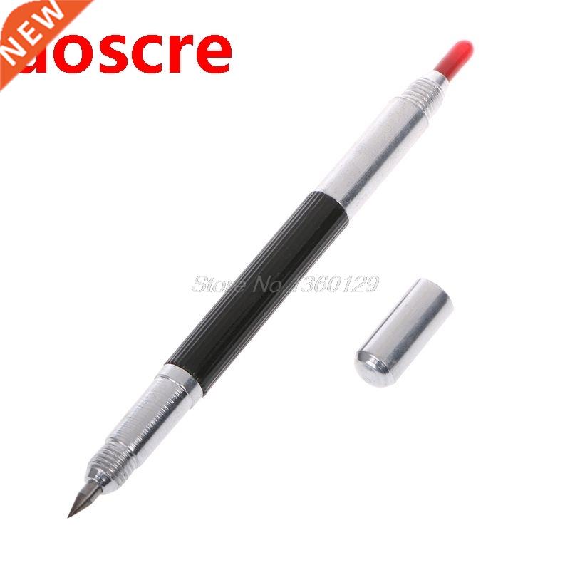 Double End  Tungsten Steel Tip Scriber Clip Pen Ceramic
