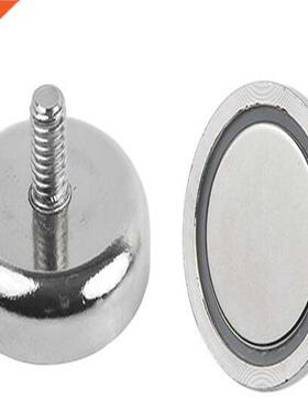 8PCS Super Strong 22KG Vertical Neodymium Pot D25mm Magnet M