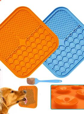 Silicone Dog Feeding Lick Mat Cat Feeder Licking Pad 适用于