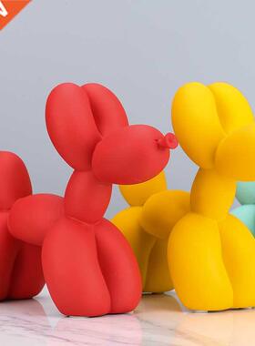 Balloon Dog Statue Matte Color Home Decoration Ornaments Res