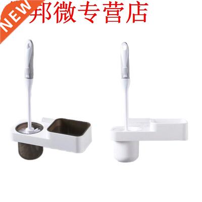 Bathroom toilet cleaning brush set with storage platform. 44