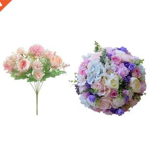 23Cm Bouquet Artificial 18Cm Bridal Flowers Pcs