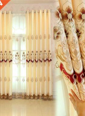 European Style Embroidered Applique Embroidered Curtain Fini