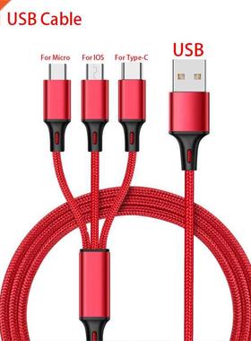Hot Sell 3 in1 Data USB Cable For iPad Tablet For iPhone Pho