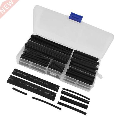 Black Assorted Sizes Heat Shrinkable Tube Sleeving Wrap Wire