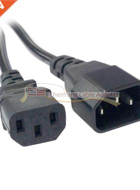 1.8m Male to Female PC Power Extension Cord Cable Wire IEC3