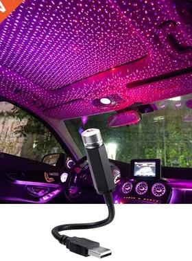 Mini LED Car Roof Star Night Light Projector Atmosphere Gala