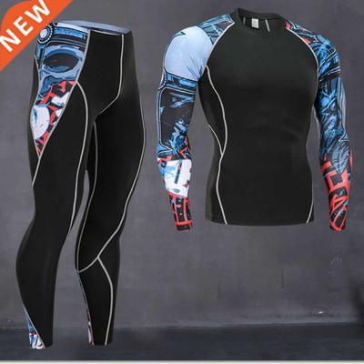 Top quality new thermal underwear men underwear sets compres