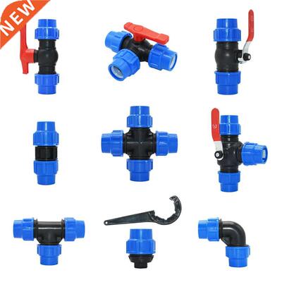 20/25/32/40/50/63mm PVC PE Tube Tap Tee Water Splitter 1/2 3