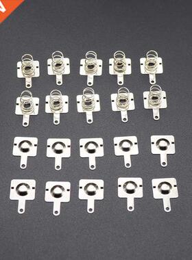 20pcs/ Replacement Metal Batteries Spring Contact Plate Silv