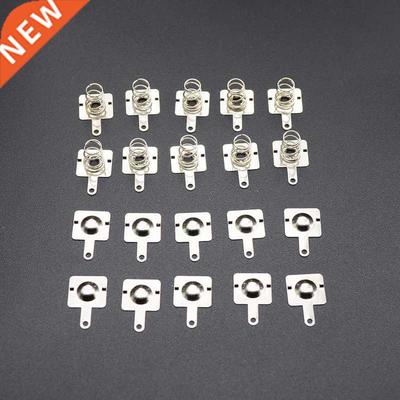 20pcs/ Replacement Metal Batteries Spring Contact Plate Silv