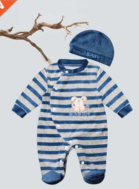 2022 Winter New Pure Cotton Hat Newborn Infant Baby Boy Girl