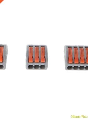 60 Pcs Compact Splicing Wire Connector Reuseable Cable Clamp