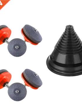 6Pc Lawn Mower Blade Sharpener Fit Any Hand Drill and Power