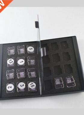 Modern style Silver black red Aluminum Memory Card Storage C