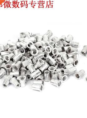 300 stks Aluminium Platte Kop Gekartelde Body Geneste Klinkn