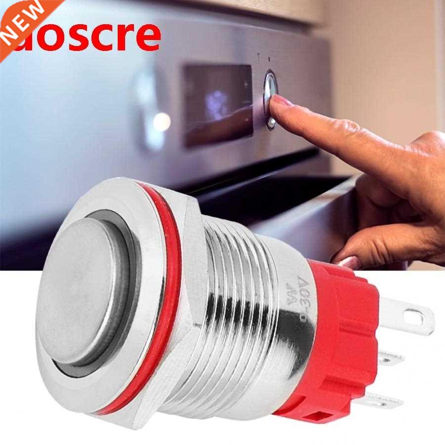 19mm Metal Push Button Switch 1NC Flat Head/High Head Se