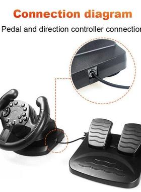 2021 New Game Racing Steering Wheel For PS3/PC Vibration Joy