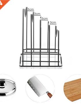 1pc Kitchen Shelf Pan Rack Cutting Board Holder Storage Pot