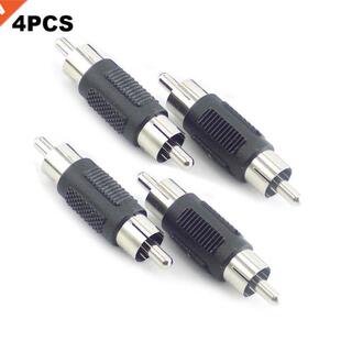 Dual RCA Connector Pcs Adapte Coupler lot Male