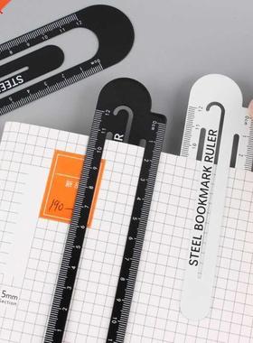 12cm trombone signet règle métal noir blanc ma