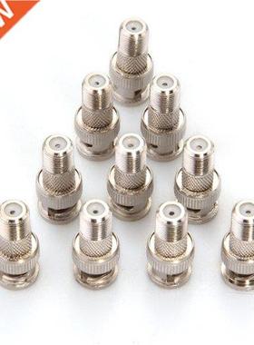 10pcs Male Plug to F Female Jack Adapter Coax Connector Cou