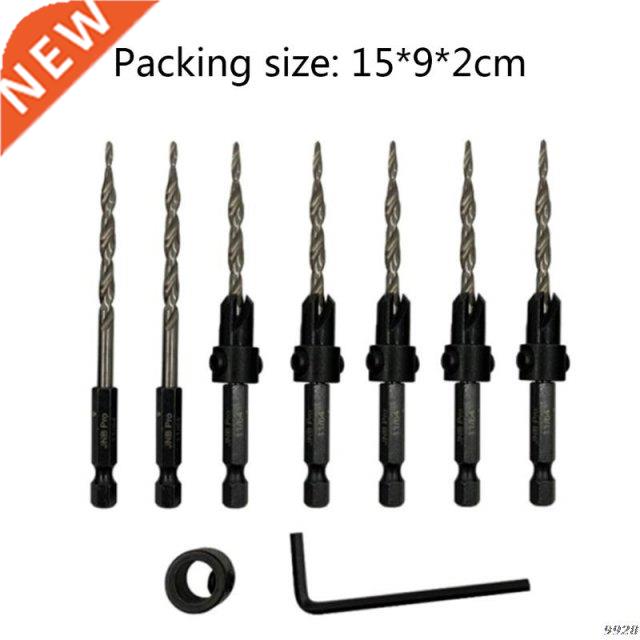 High Speed Steel Hexagonal Shank Inch Taper Drill 9 Pcs Powe