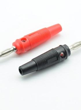 10Pcs/lot 5Red+5Black 4mm Solderless Side Stackable 4mm Bana