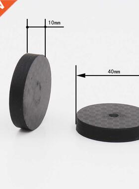 4pcs 40x10mm Black Carbon Fiber Speaker Isolation Spike Base