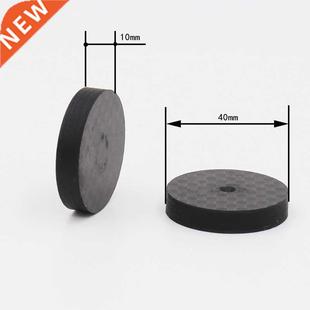 4pcs 40x10mm Black Carbon Fiber Speaker Isolation Spike Base