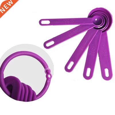 New 5Pcs/set Kitchen Measuring Spoon Teaspoon Coffee Sugar M