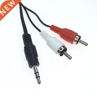 Phono Hea Male Video Audio 2RCA Plug Stereo 3.5mm