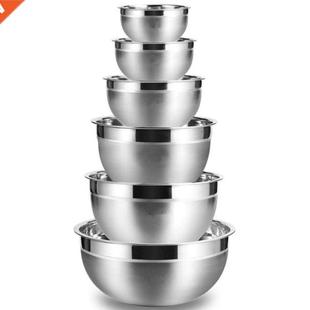 Bowl Set Salad Steel Stor Fruit Mixing Stainless