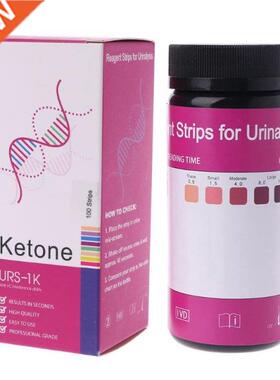 100 Strips/Set Ketone Test Strips Urine Tester Reagent Strip