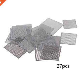 27Pcs/set BGA Reballing Universal Stencils with Template Jig